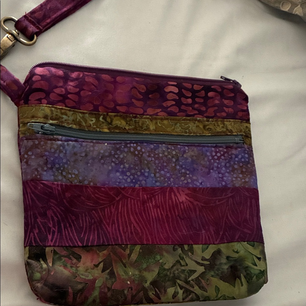 Patchwork Purple Crossbody Bag -‎ Unbranded